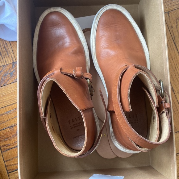 FEIT Jodhpur Leather Chelsea Buckle Boot 37 - Picture 6 of 11